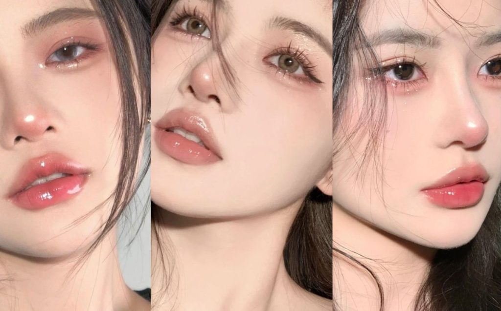 Tổng hợp nhiều layout makeup Douyin nổi bật như makeup trong trẻo, makeup đào, makeup idol và makeup quyến rũ.