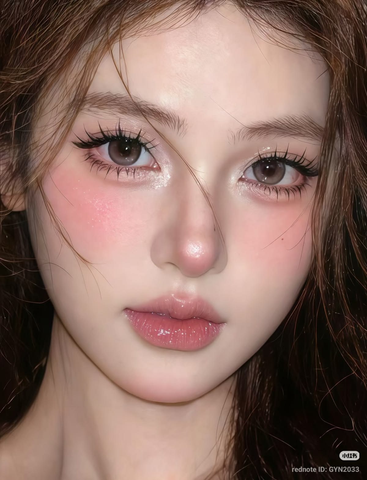 Layout makeup cam đào