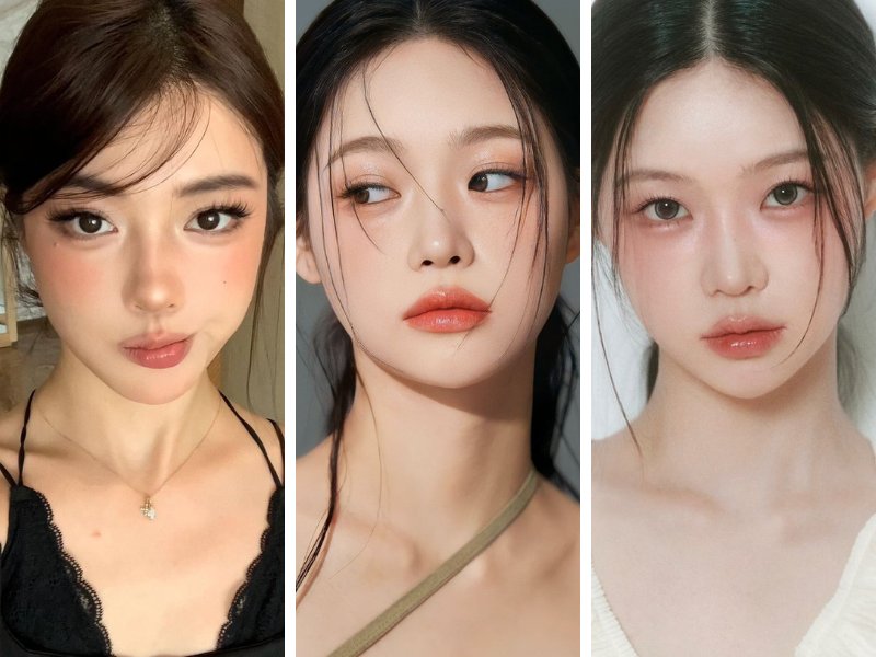 Makeup tone hồng cam