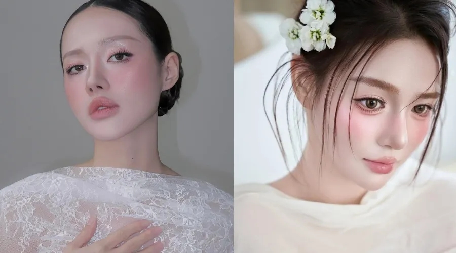 Makeup tone hồng lạnh