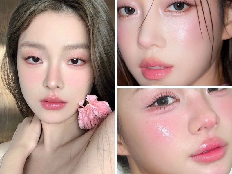 Makeup tone hồng san hô